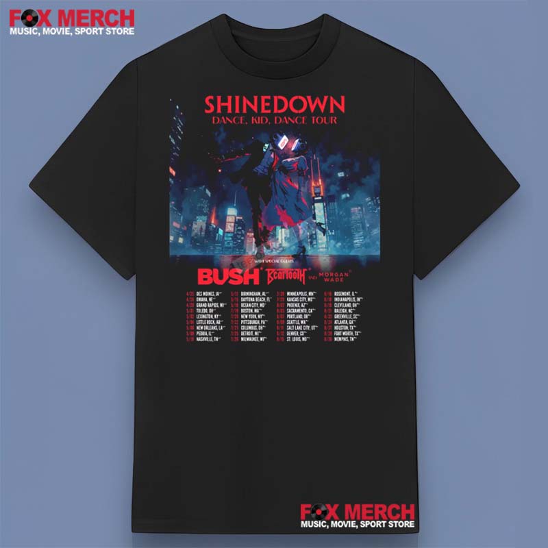 Shinedown Dance, Kid, Dance Tour 2025, Shinedown Dance Kid T-Shirt