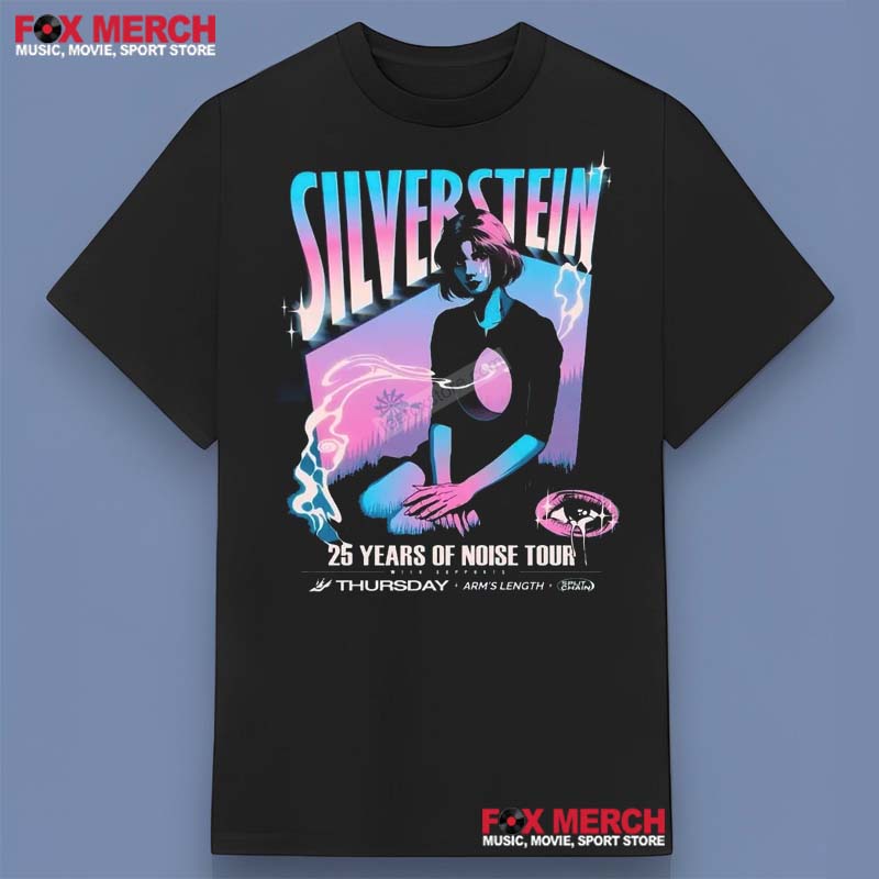 New Silverstein 25 Years Of Noise Tour 2025, Silverstein 25 Years T-Shirt
