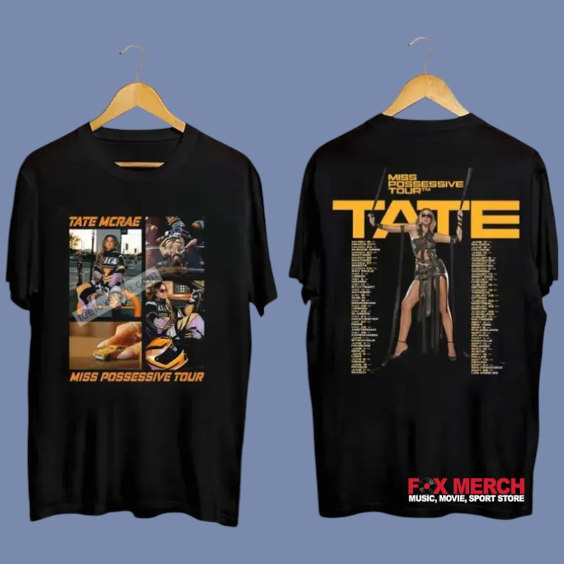 New Tate McRae Miss Possessive World Tour Concert 2025 For Fans, Tate McRae Miss T-Shirt