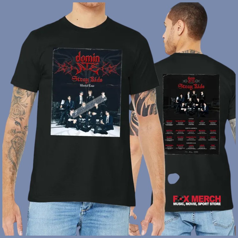 New Stray Kids World Tour 2025 dominATE SKZ Unisex, Stray Kids World T-Shirt