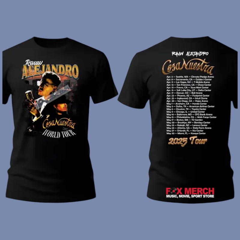 New Rauw Alejandro Cosa Nuestra Concert Tour 2025 For Fans, Rauw Alejandro Cosa T-Shirt