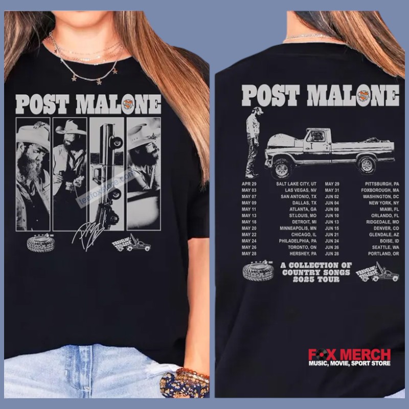 Post Malone A Collection of Country Songs 2025 Tour, Post Malone A T-Shirt