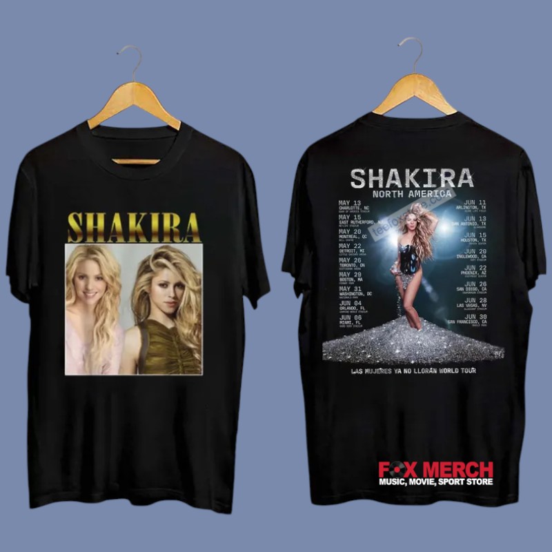 Shakira Las Mujeres Ya No Lloran World Tour 2025 Concert, Shakira Las Mujeres T-Shirt