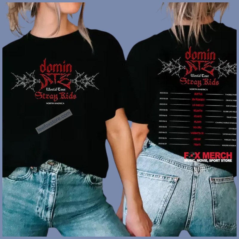 Stray Kids dominATE World Tour US 2025 Concert Unisex, Stray Kids dominATE T-Shirt