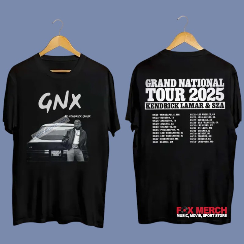 Grand National Tour 2025 Kendrick Lamar Concert, Grand National Tour T-Shirt