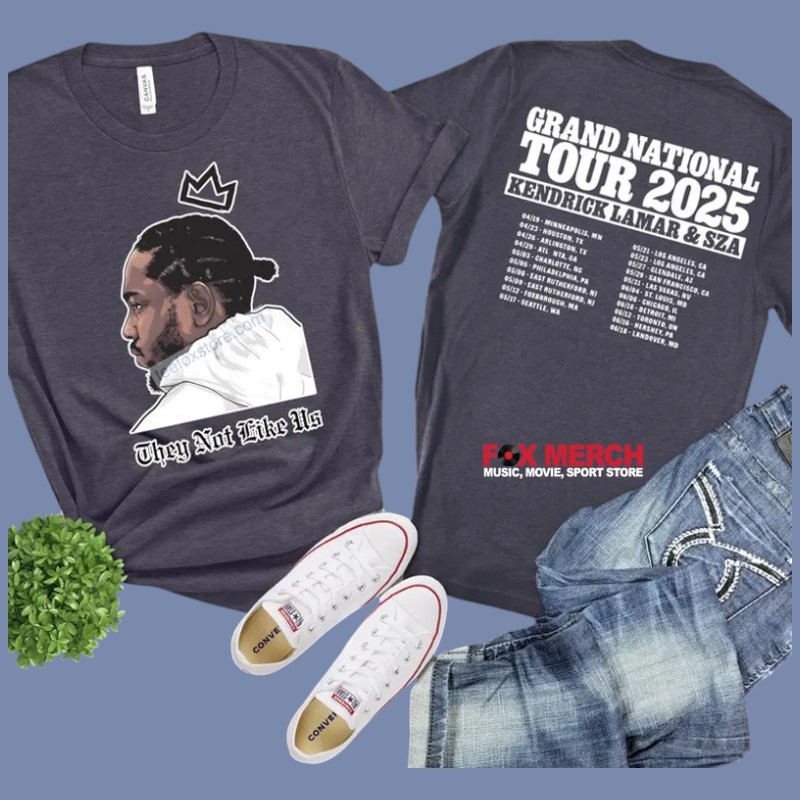 New Kendrick Lamar Grand National Tour 2025 Concert Music, Kendrick Lamar Grand T-Shirt