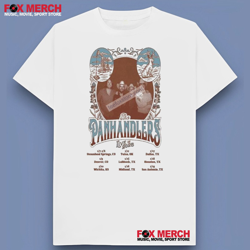 The Panhandlers Live In Tour 2025, The Panhandlers Live T-Shirt