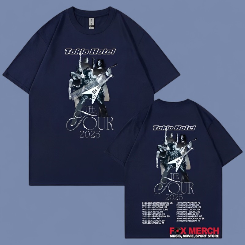 New Tokio Hotel The Tour 2025 Music Concert, Tokio Hotel The T-Shirt