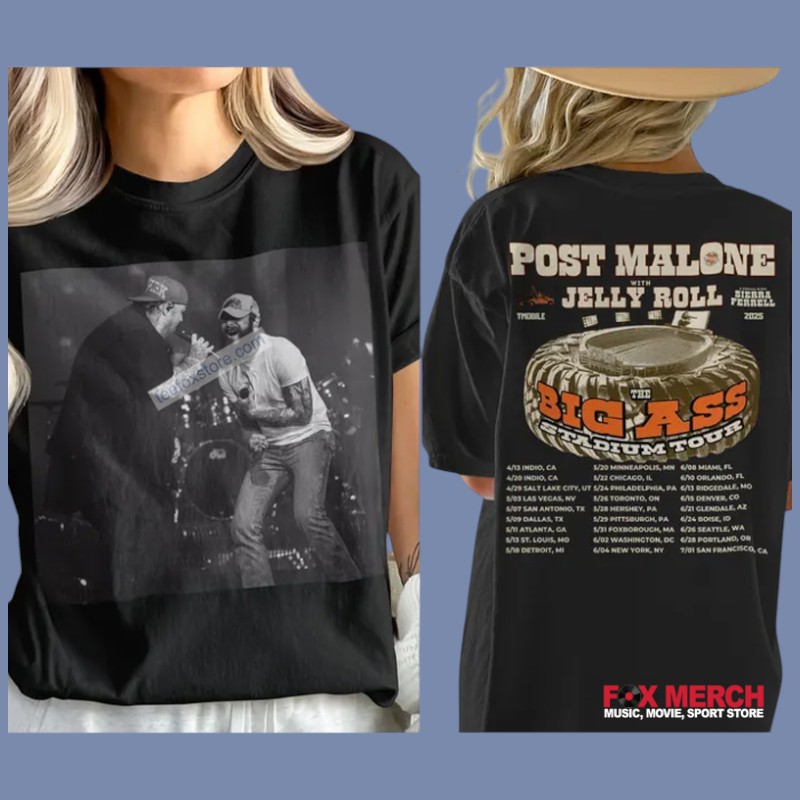 New Post Malone Big Ass Stadium 2025 Tour For Fans, Post Malone Big T-Shirt