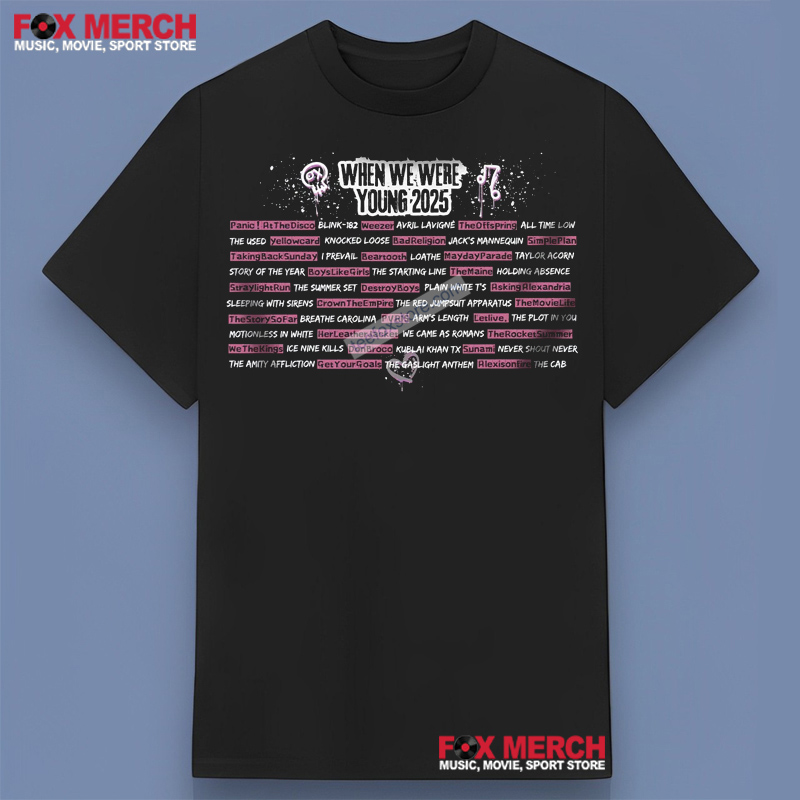 New When We Were Young 2025 Elder Emo Club Graphic, When We Were T-Shirt