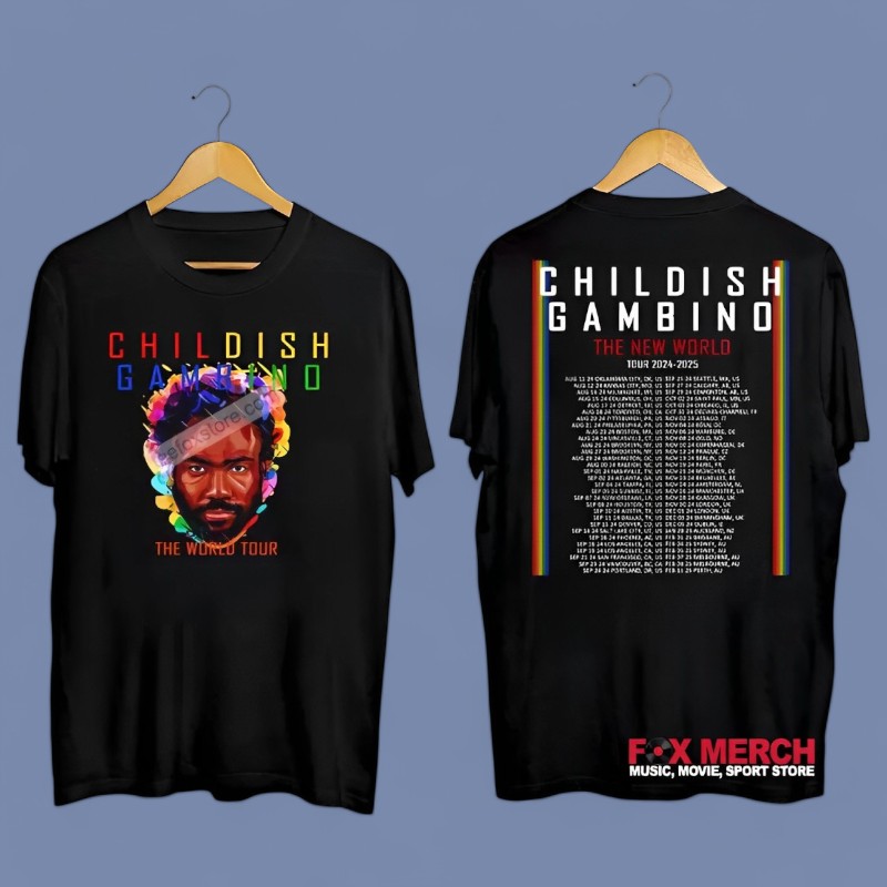 New Childish Gambino New World Tour 2025 Music, Childish Gambino New T-Shirt