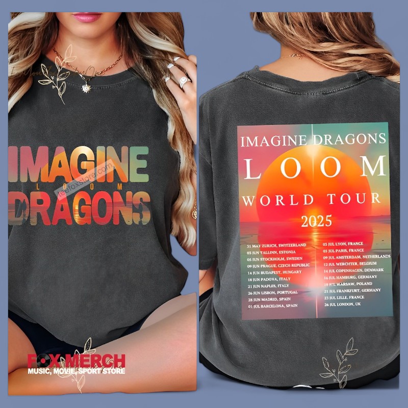 New Imagine Dragons Loom World Tour 2025 Graphic, Imagine Dragons Loom T-Shirt