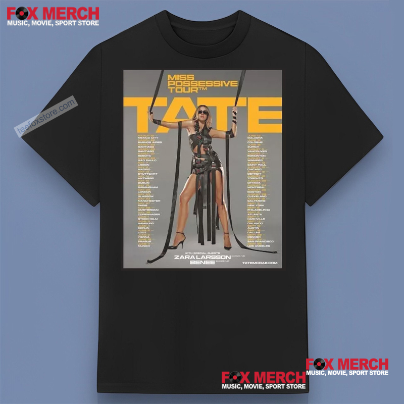 New Tate McRae Miss Possessive Tour 2025 Concert, Tate McRae Miss T-Shirt