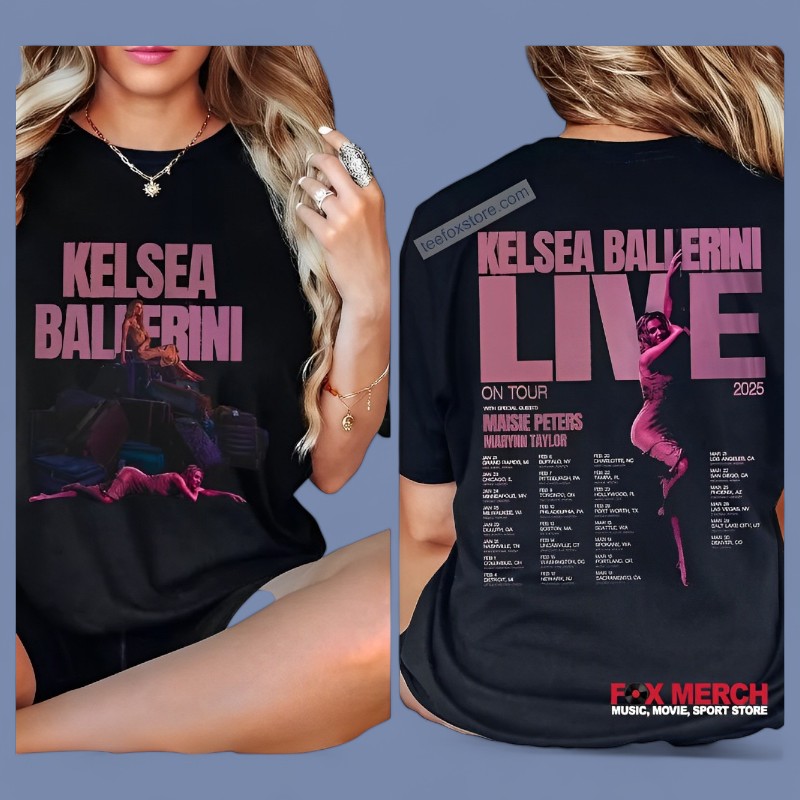 New Kelsea Ballerini Live On Tour 2025 Unisex, Kelsea Ballerini Live T-Shirt