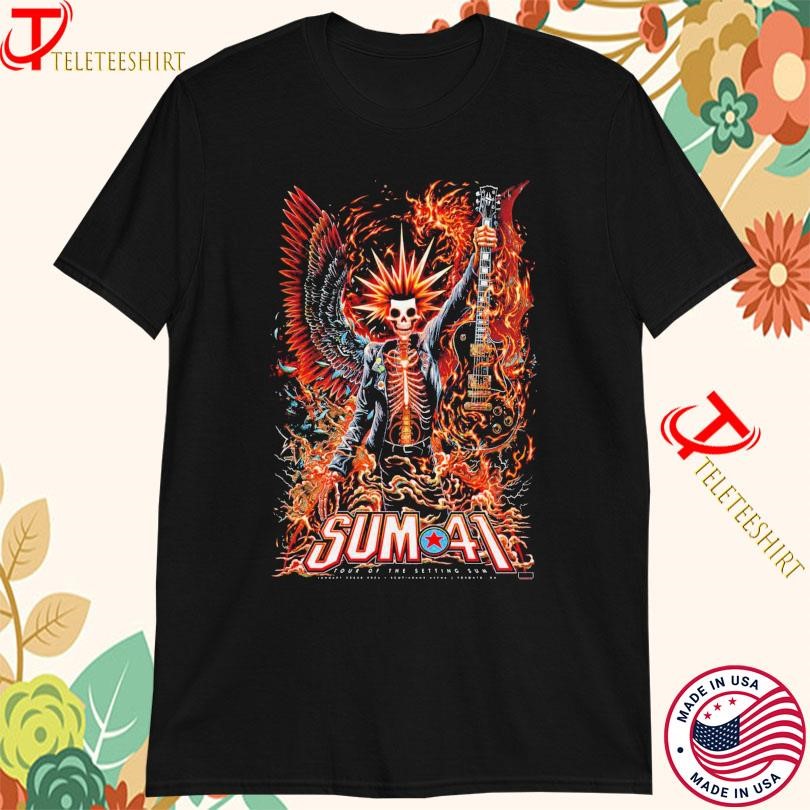 New Sum 41 2025 Tour Of The Setting Sum Jan Scotiabank Arena, Scotiabank Arena 2025 T-shirts