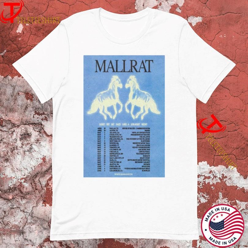New Mallrat April And May 2025 Tour Show Horse, Mallrat April T-shirts