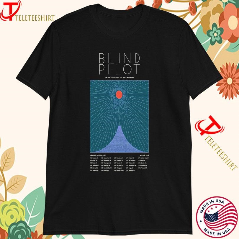 New Blind Pilot January To February Winter 2025 Tour, Blind Pilot January T-shirts