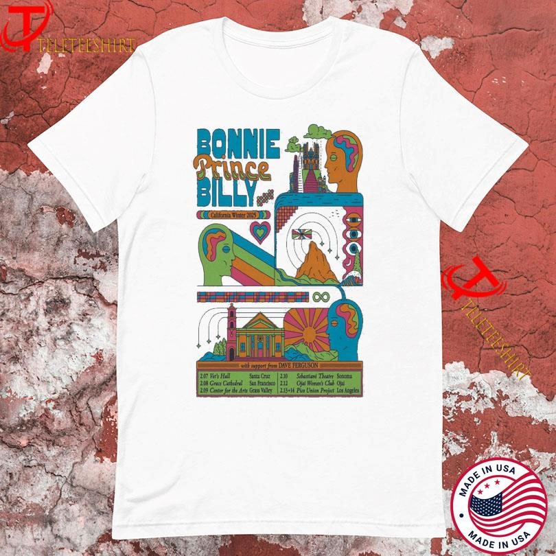 New Bonnie Prince Billy California Winter 2025 Tour, Bonnie Prince Billy T-shirts