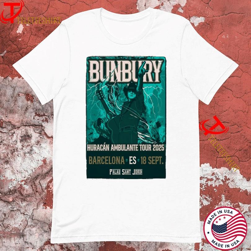 New Enrique Bunbury September 18 2025 Tour Palau Sant Jordi, Enrique Bunbury T-shirts
