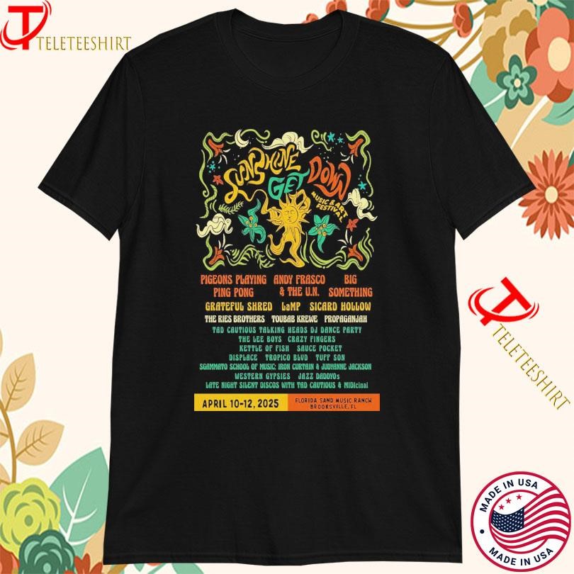 New Sunshine Get Down Florida Sand Music Ranch 2025 Tour, Sunshine Get Down T-shirts