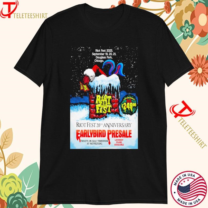 New Riot Fest Chicago, Illinois September 19 2025 Tour, Riot Fest Chicago T-shirts