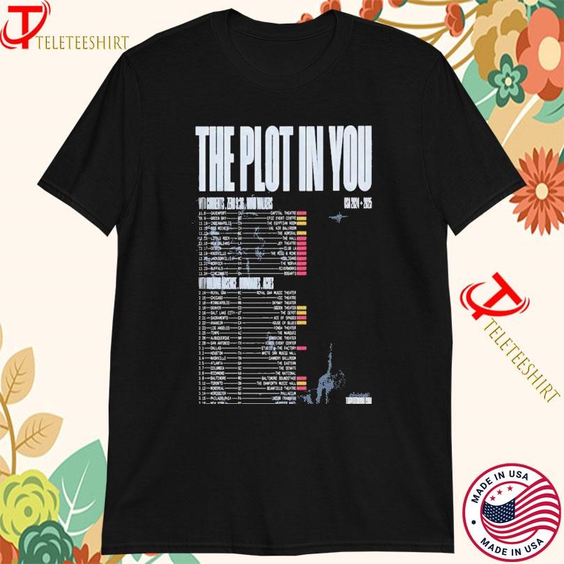 New The Plot In You With Currents Zero Us 2025 Tour, The Plot T-shirts