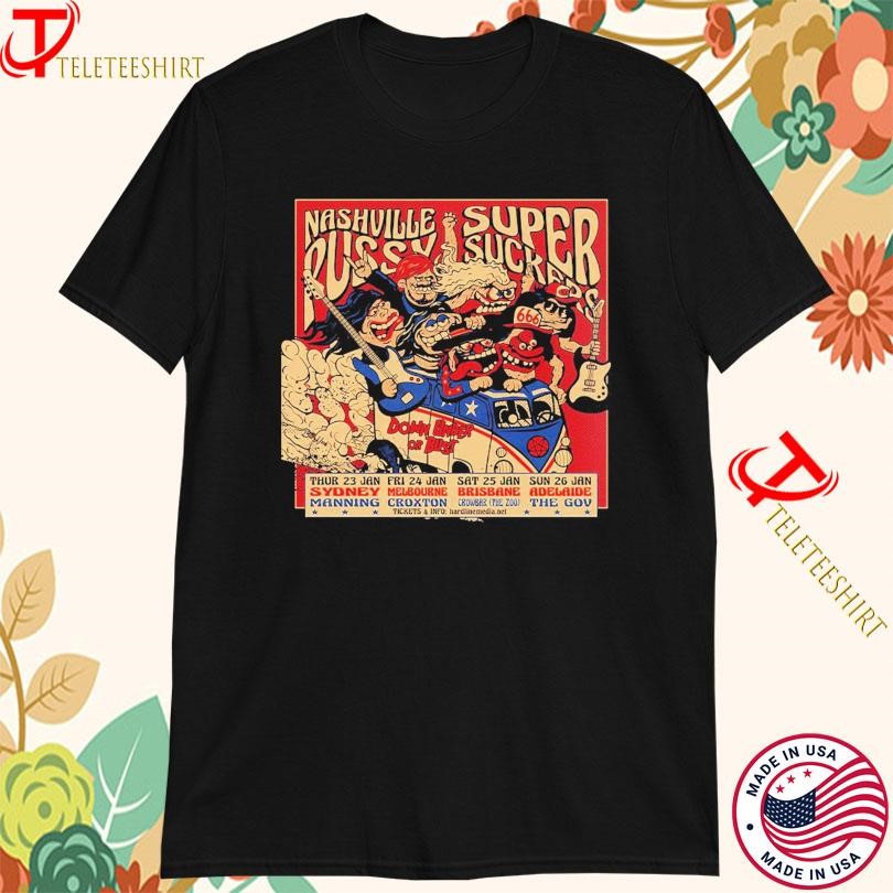 Nashville Pussy And Supersuckers Australian 2025 Tour, Nashville Pussy T-shirts