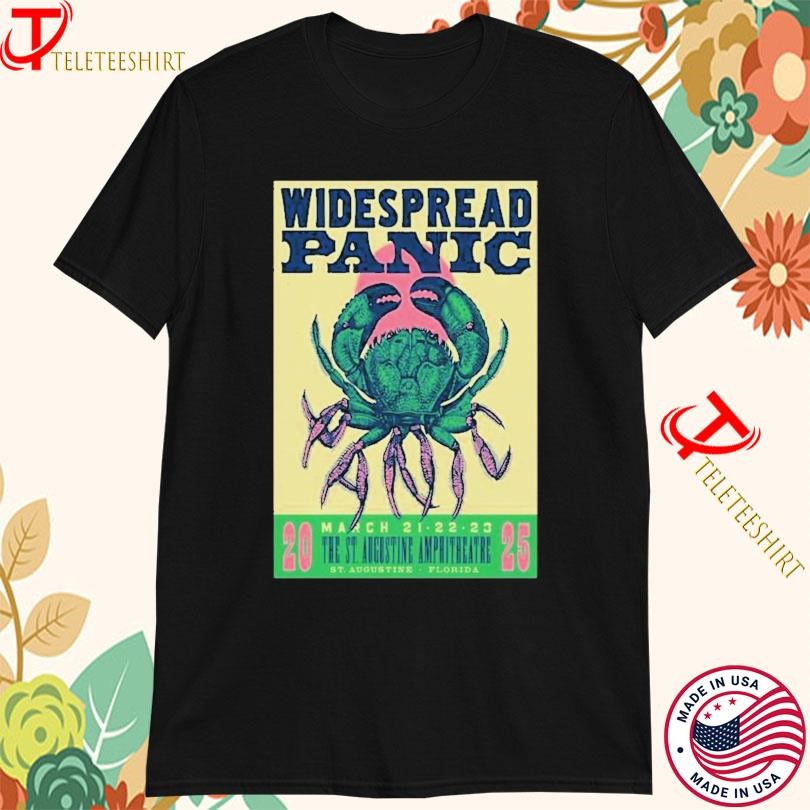 New Widespread Panic ST. Augustine FL March 21-23 2025 Tour, Widespread Panic ST. T-shirts