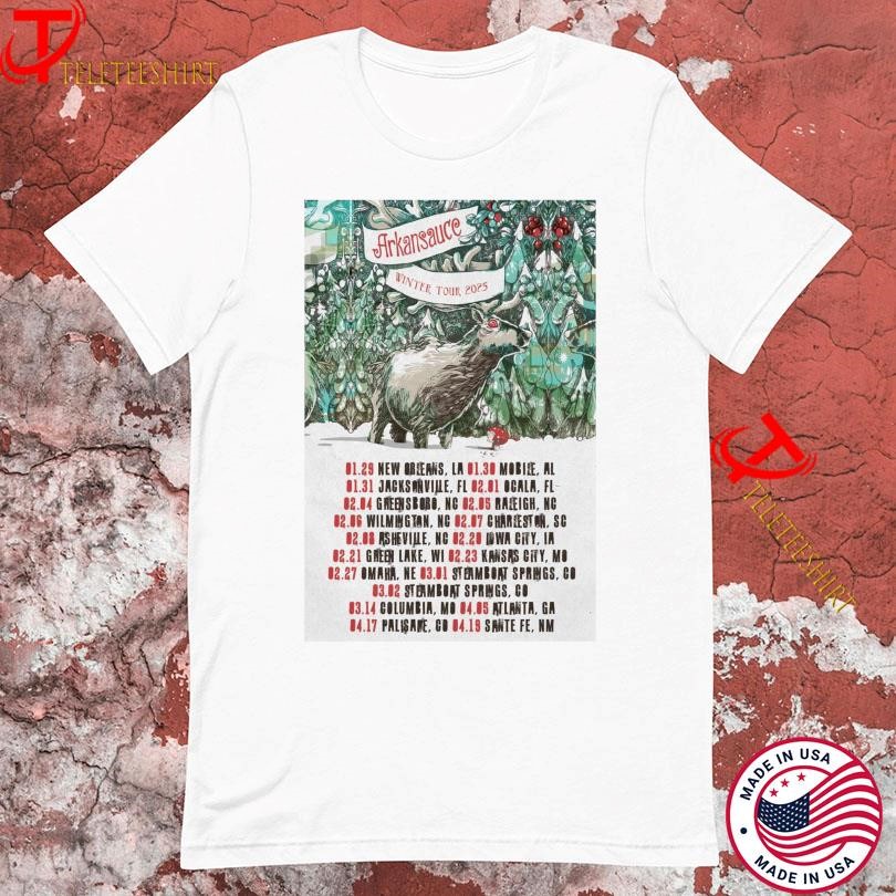 New Arkansauce Winter 2025 Tour, Arkansauce Winter 2025 T-shirts