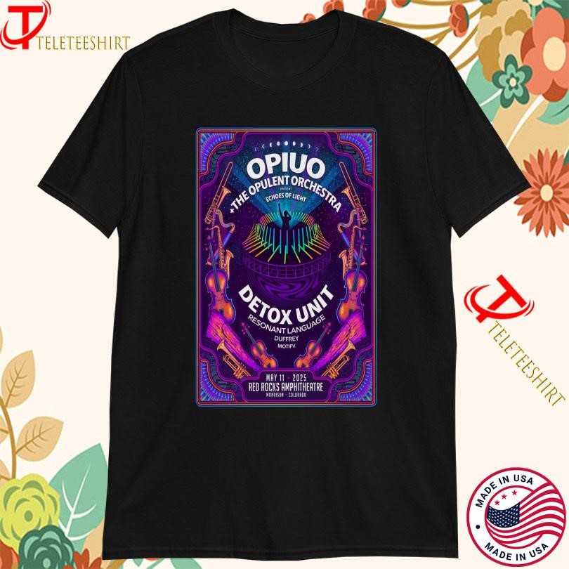 New Opiuo At Red Rocks Amphitheatre In Morrison 2025 Tour, Opiuo At Red T-shirts