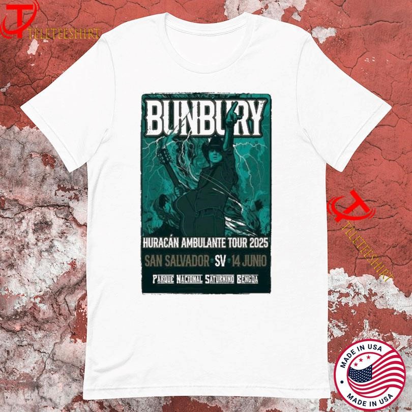 Enrique Bunbury San Salvador El Salvador Jun 14 2025 Tour, Enrique Bunbury San T-shirts