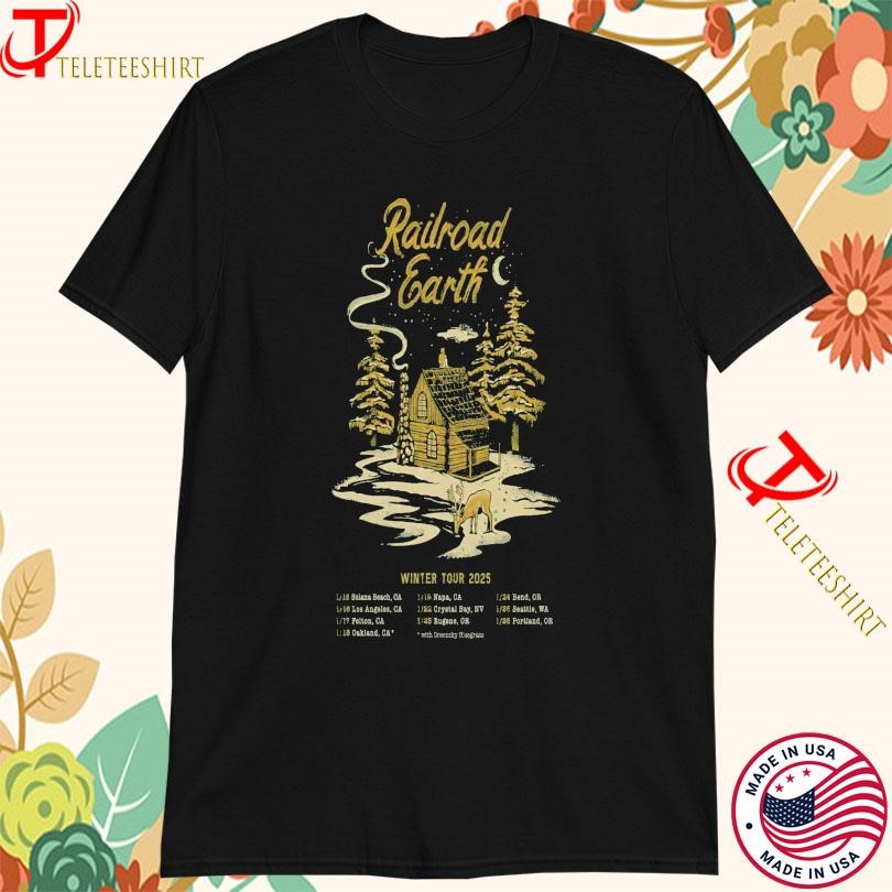 New Railroad Earth Winter 2025 Tour, Railroad Earth Winter T-shirts