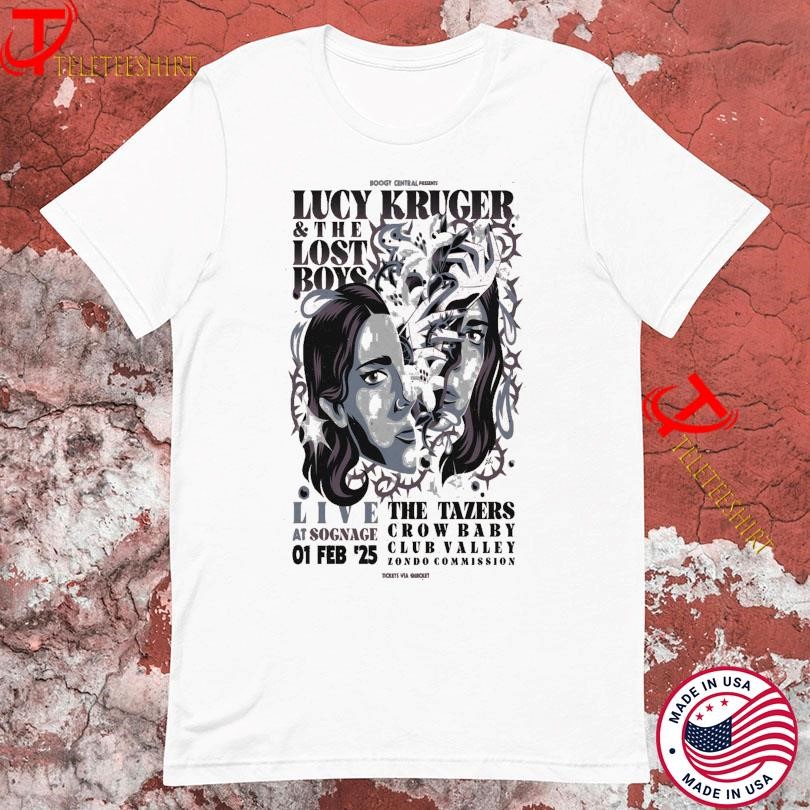 Lucy Kruger & The Lost Boys Randburg JHB Feb 1 2025 Tour, Lucy Kruger T-shirts