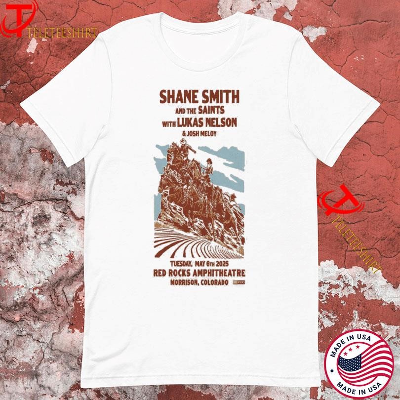 New Shane Smith And The Saints Red Rocks Amphitheatre Morrison 2025, Shane Smith T-shirts