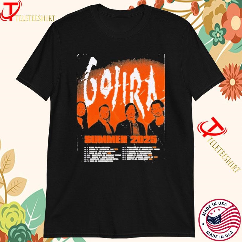 Official Gojira Summer 2025 Tour, Official Gojira Summer T-shirts