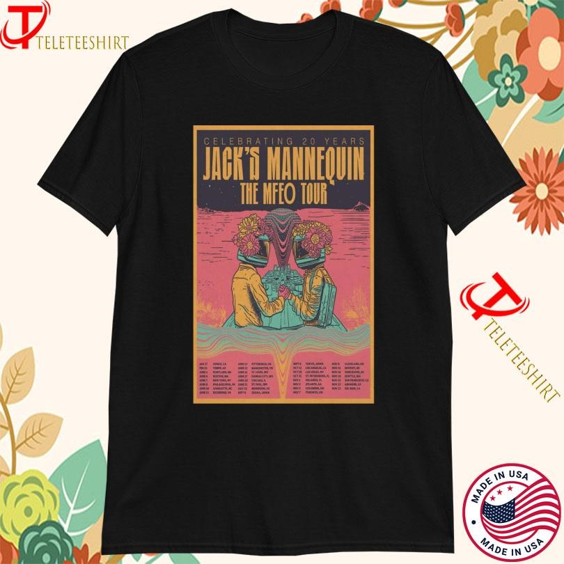 Jacks Mannequin Celebrating 20 Year The MFEO Tour 2025, Jacks Mannequin T-shirts