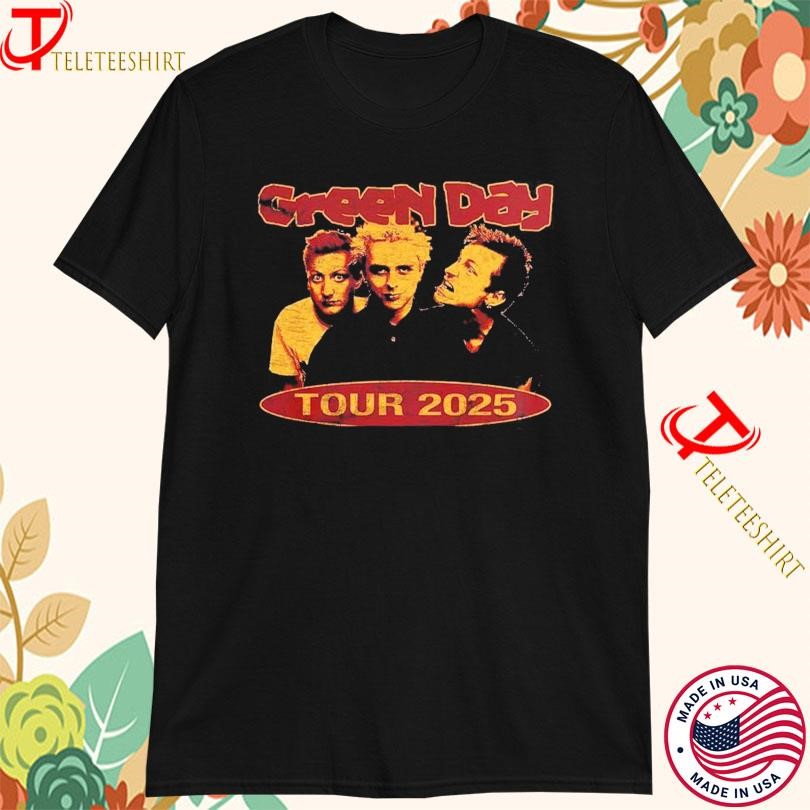 New Green Day Tour 2025 Asia And Australia Band Photo, Green Day Tour T-shirts