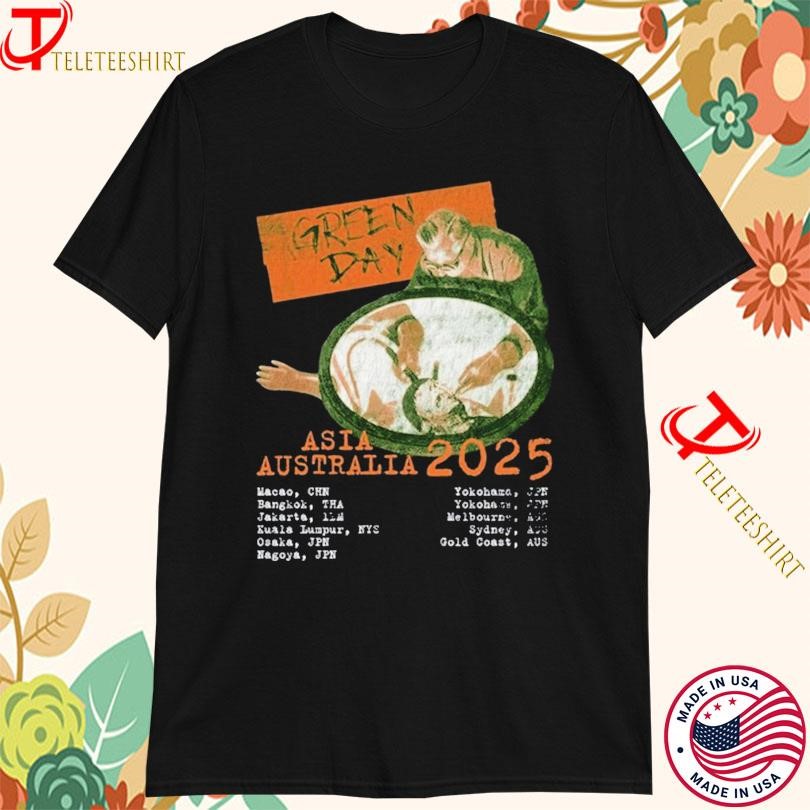 New Green Day Tour Asia Australia 2025 Surgery, Green Day Tour T-shirts