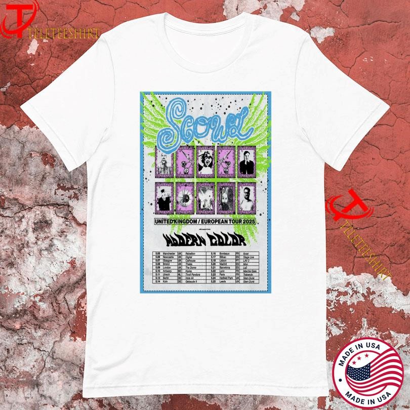 New Scowl Modern Color Tour 2025, Scowl Modern Color T-shirts