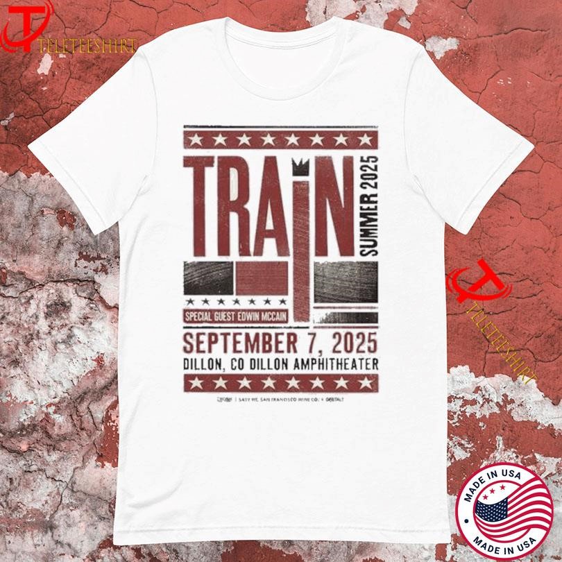 Train Summer Tour 2025 Edwin Mccain, Train Summer Tour T-shirts