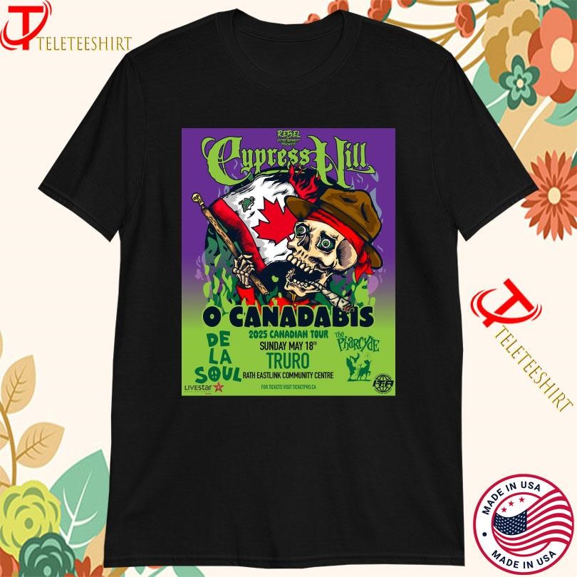 New Cypress Hill 2025 Canadian Tour, Cypress Hill 2025 T-shirts