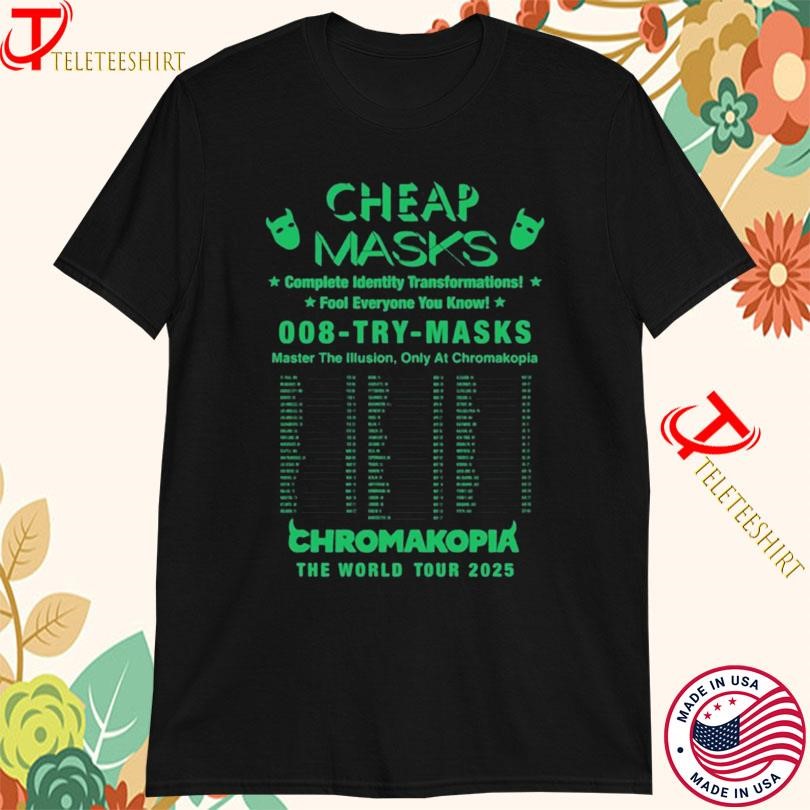 New Chromakopia Cheap Masks Signature The World Tour 2025, Chromakopia Cheap Masks T-shirts