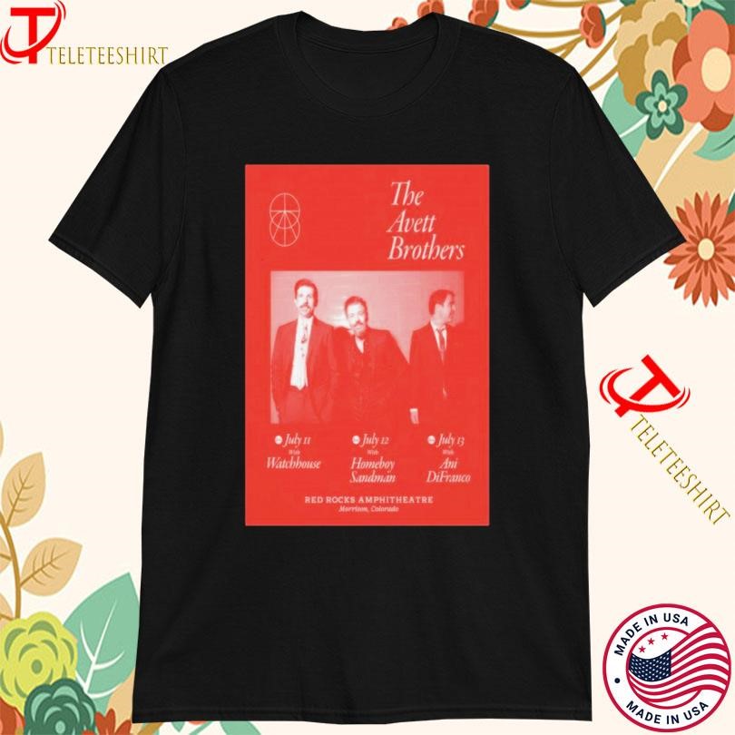 New The Avett Brothers Red Rocks Amphitheatre Tour 2025, The Avett Brothers T-shirts