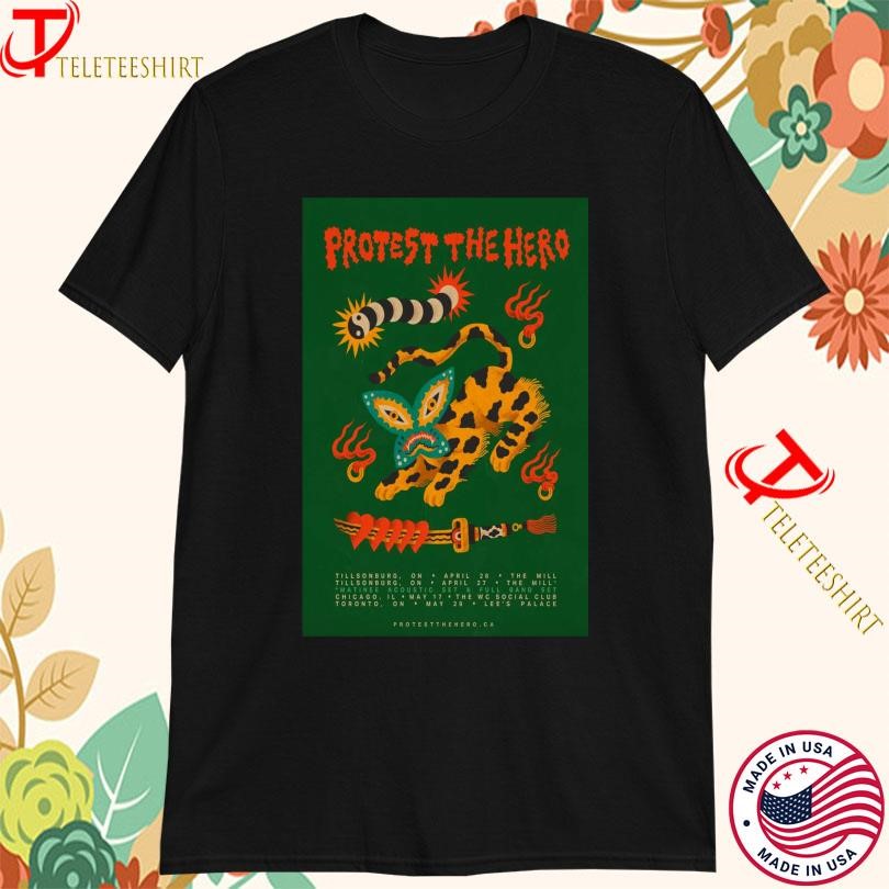 New Protest The Hero Spring Tour 2025, Protest The Hero T-shirts