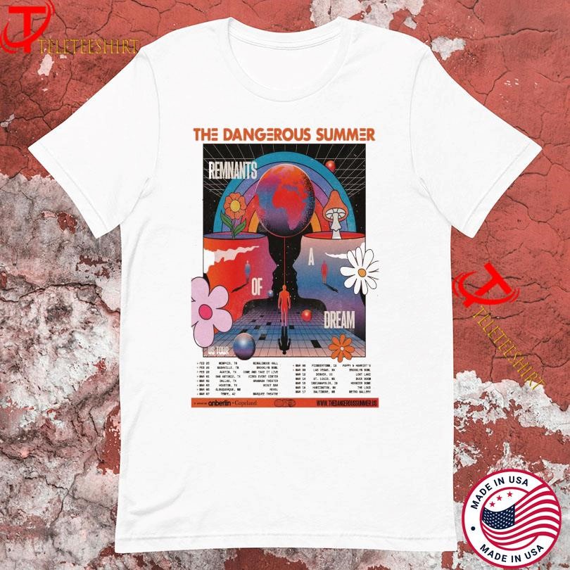 New The Dangerous Summer Show Remnants 2025 US Tour, The Dangerous Summer T-shirts