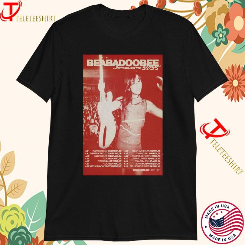 New Beabadoobee With Pretty Sick & Keni Titus Tour 2025, Beabadoobee With Pretty T-shirts