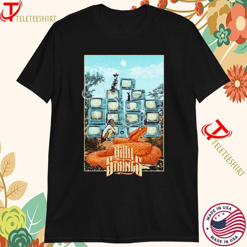 New Billy Strings Wall Of TVs Snake Winter Tour 2025, Billy Strings Wall T-shirts
