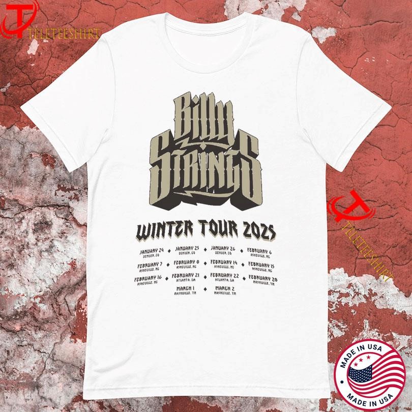 New Billy Strings 3D Logo Winter Tour 2025, Billy Strings 3D T-shirts