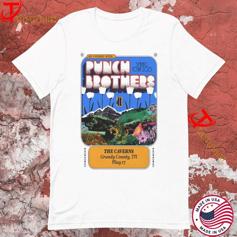 New Punch Brothers The Caverns In Pelham TN May Spring Tour 2025, Punch Brothers T-shirts