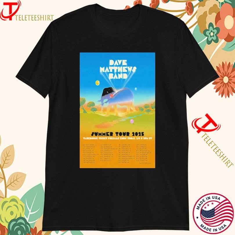 New Dave Matthews Band Summer Tour 2025, Dave Matthews Band T-shirts